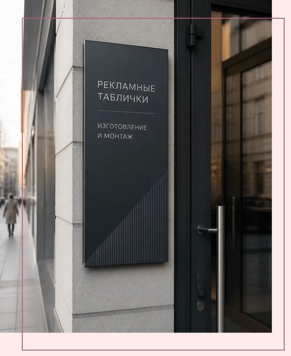 Рекламные таблички в Краснодаре по цене от 4644 р. | Аванза-Ксд