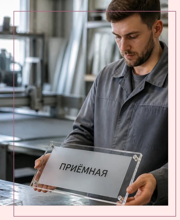 Таблички из оргстекла на заказ в Краснодаре от 4024 р. | Аванза-Ксд