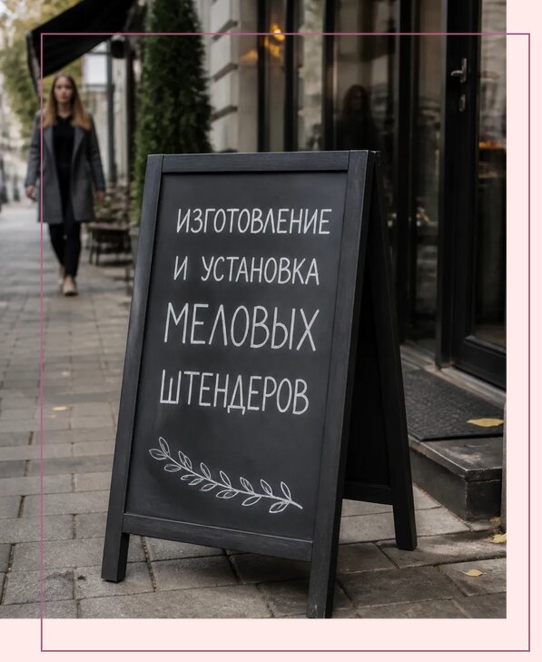 Меловые штендеры в Краснодаре по цене от 6707 р. | Аванза-Ксд